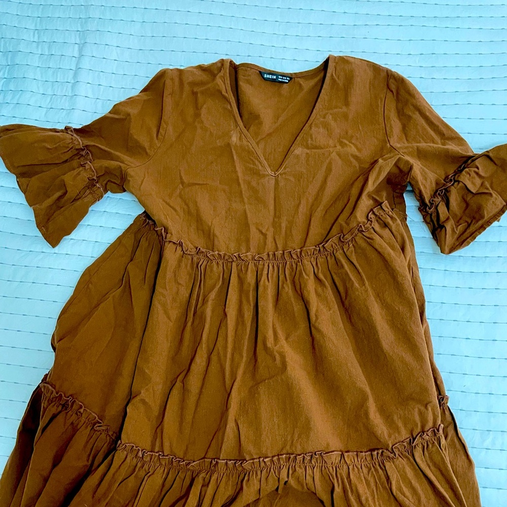 Copper/rust Shein dress